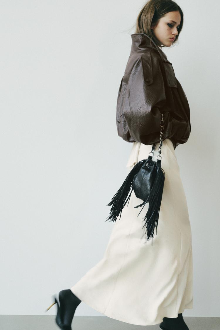 Bolsa de hombro con flecos 2