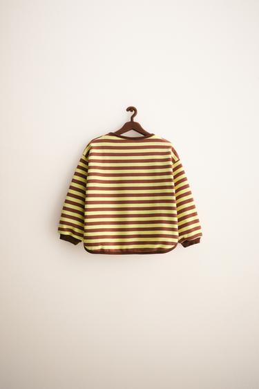 ZARA TIMELESS - STRIPED SWEATSHIRT - Chocolate by Zara - Image 1