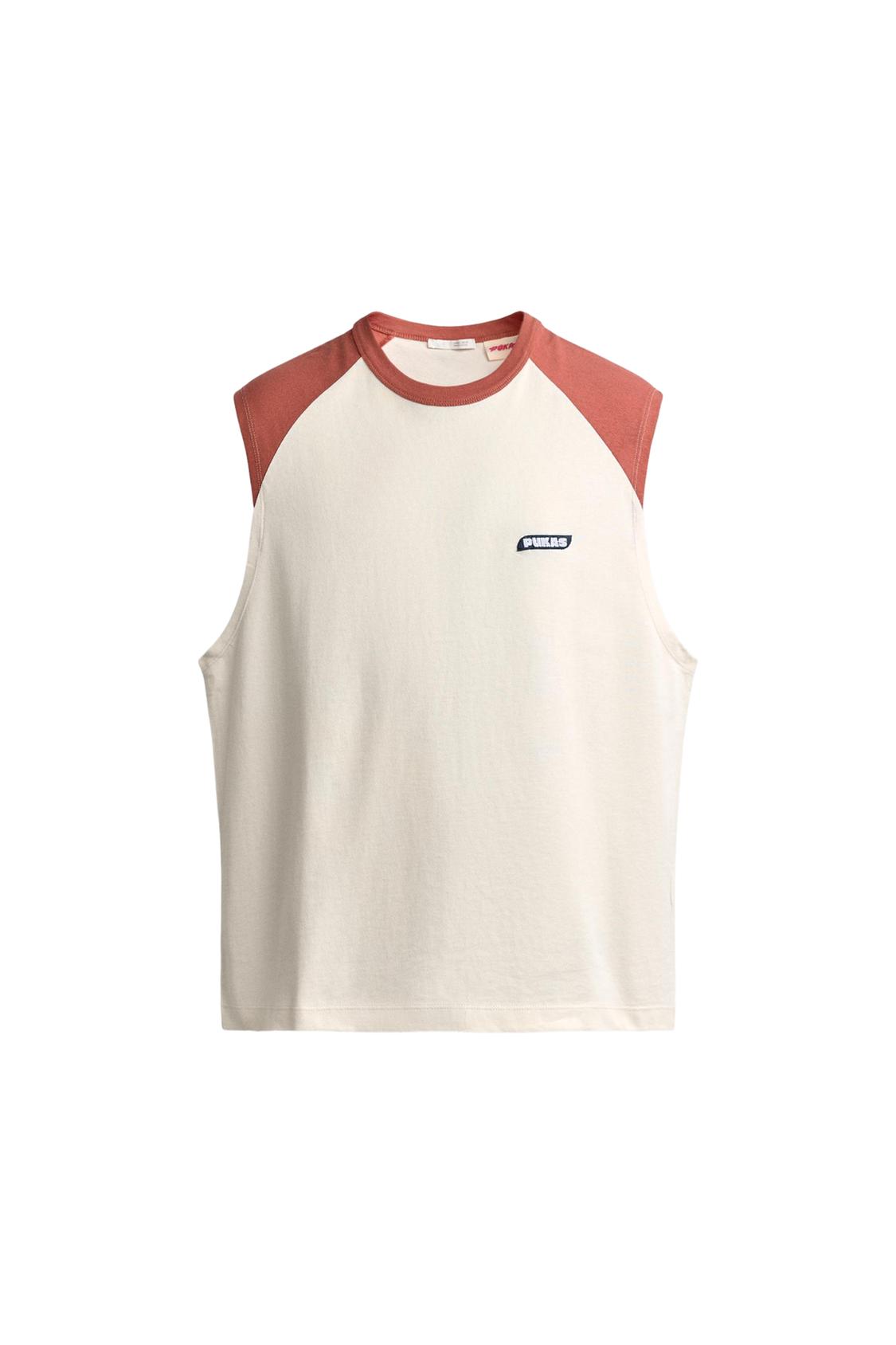 ΜΠΛΟΥΖΑ TANK ΜΕ ΧΡΩΜΑΤΙΣΤΑ ΤΜΗΜΑΤΑ PUKAS SURF X ZARA - Image 7