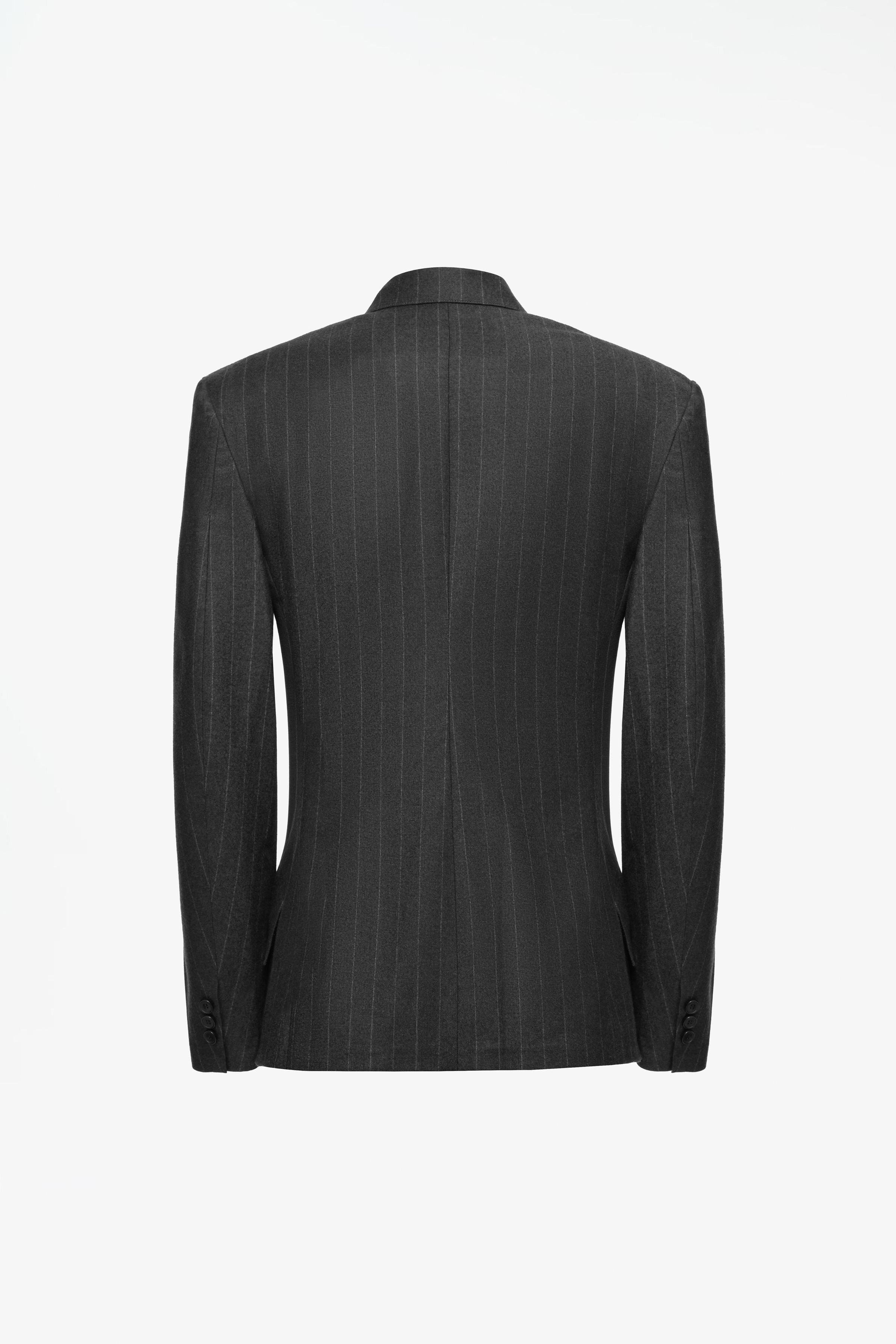 LIMITED EDITION 100% WOOL PINSTRIPE SUIT BLAZER