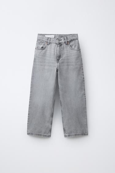 JEAN RELAXED BAGGY - Gris clair de Zara