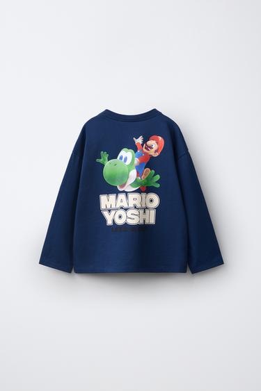 MARIO BROS ™ © NINTENDO PRINT T-SHIRT — Blue 2