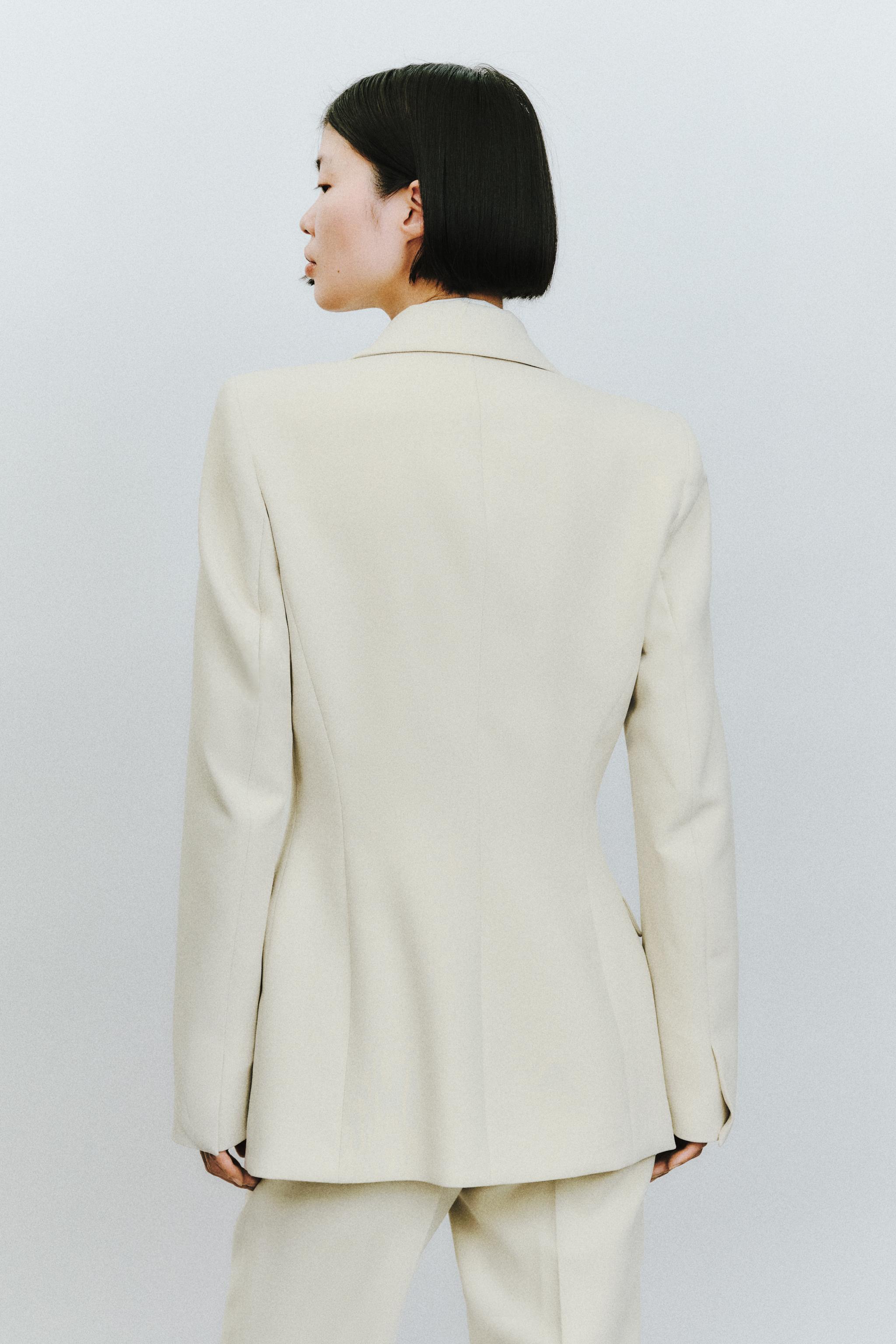 ZW COLLECTION ダブルブレスト ジャケット - エクリュ | ZARA