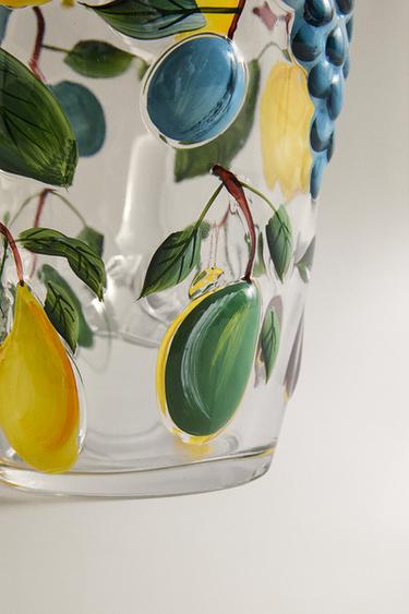 GLASS JUG WITH RAISED FRUIT DESIGN - Various by Zara - Image 3