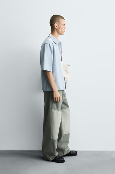 EMBROIDERED DENIM SHIRT - Light blue by Zara - Image 3