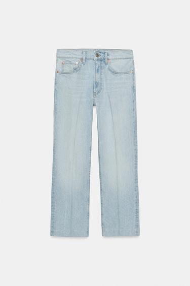 JEANS ZW COLLECTION BOOTCUT TIRO MEDIO - Azul claro de Zara