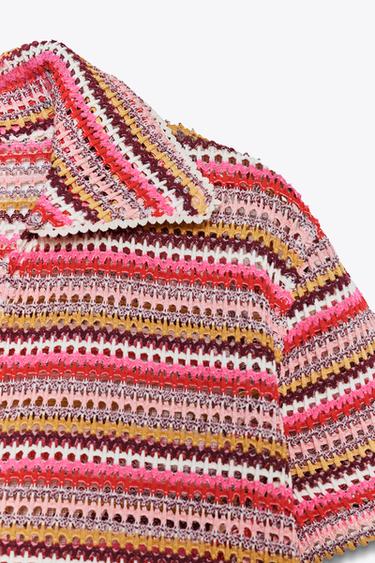 POLO CROCHET - Multicolore de Zara - Image 4