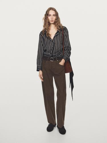 Zara High-waist balloon fit jeans - Chocolate
