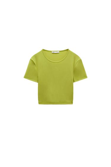 RUCHED ASYMMETRIC RIB TOP