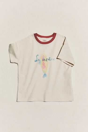 KIDS' "LA SARDINE" T-SHIRT - Oyster-white by Zara