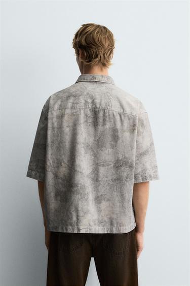 RELAXED FIT ABSTRACT PRINT SHIRT - Printed by Zara - Image 2