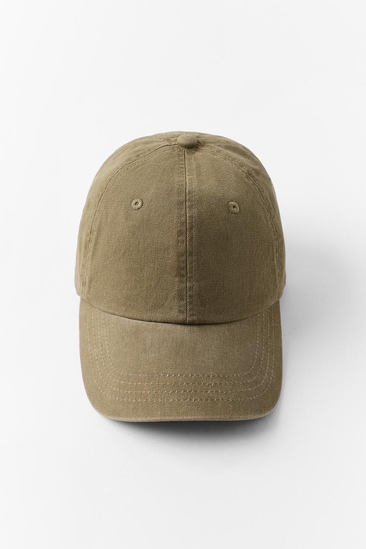 SOLID TWILL CAP — Light khaki