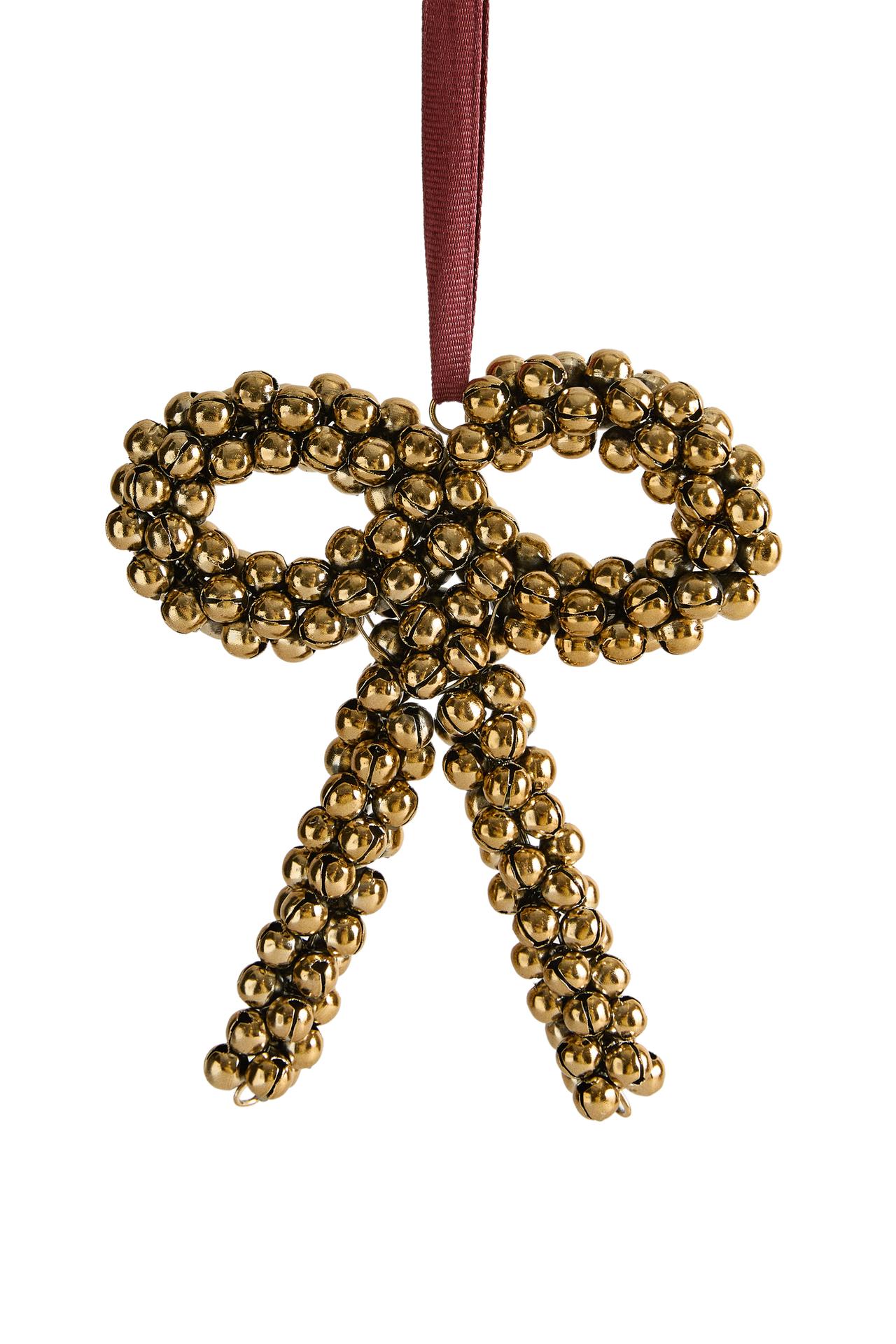 HEART SLEIGH BELLS CHRISTMAS DECORATION