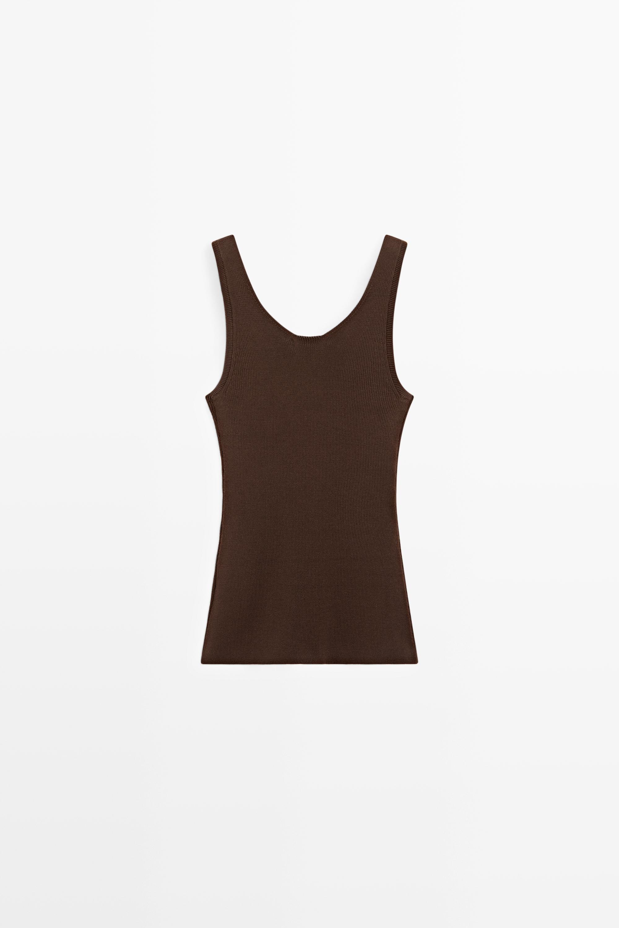 100% cotton ribbed tank top