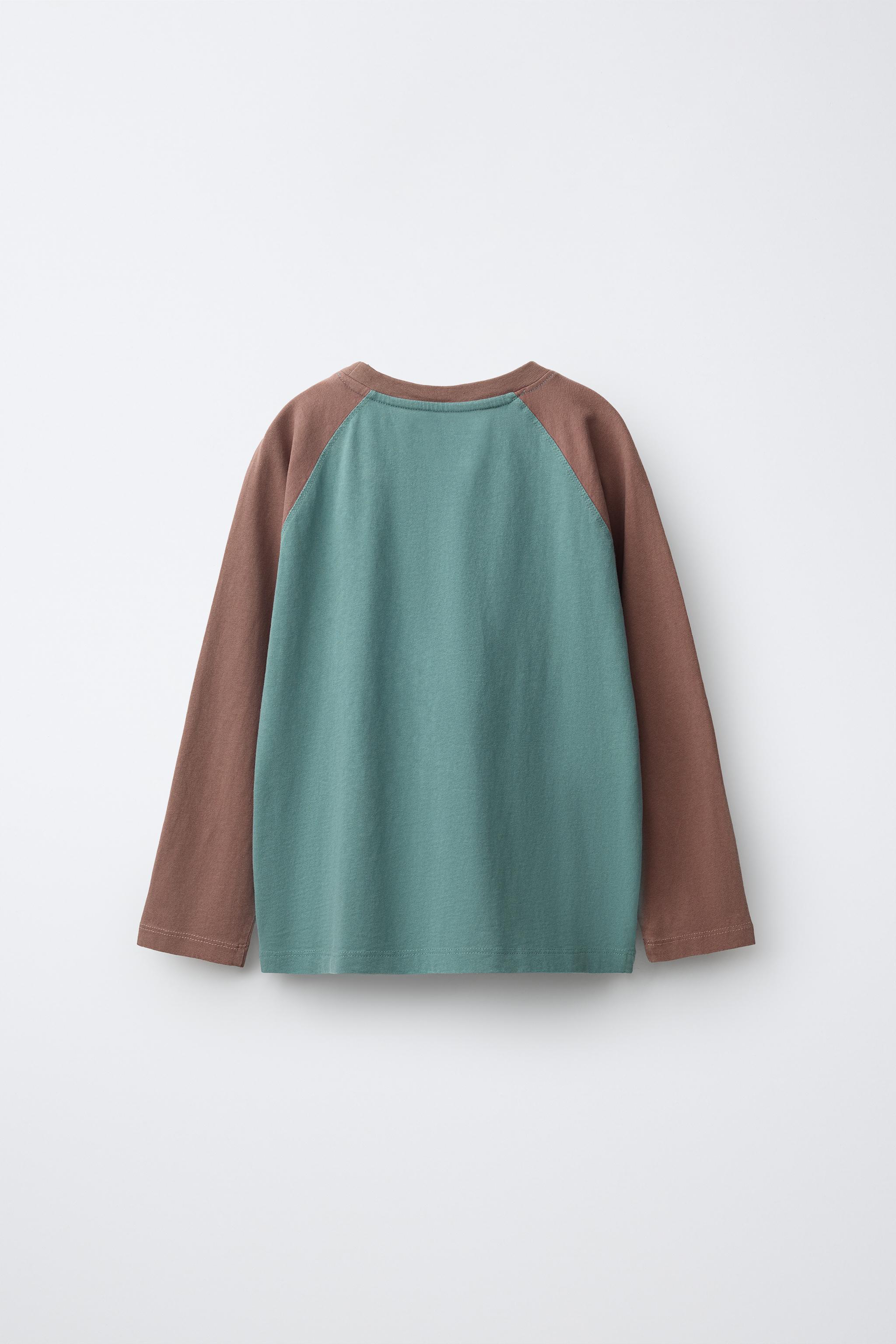 t-shirt à manches longues. RAGLAN