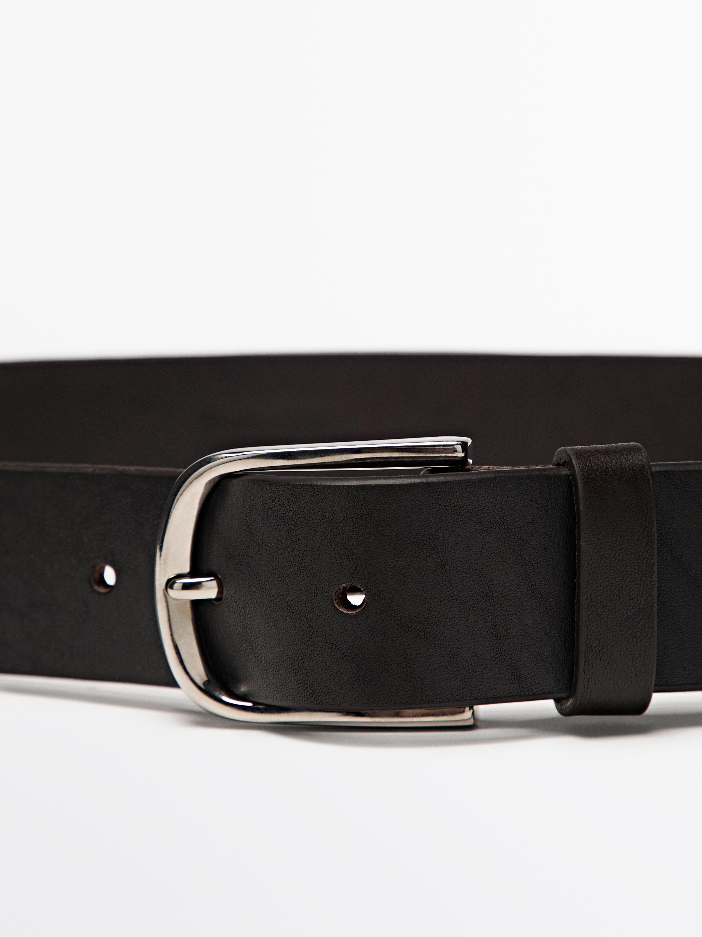 Ceinture en cuir nappa