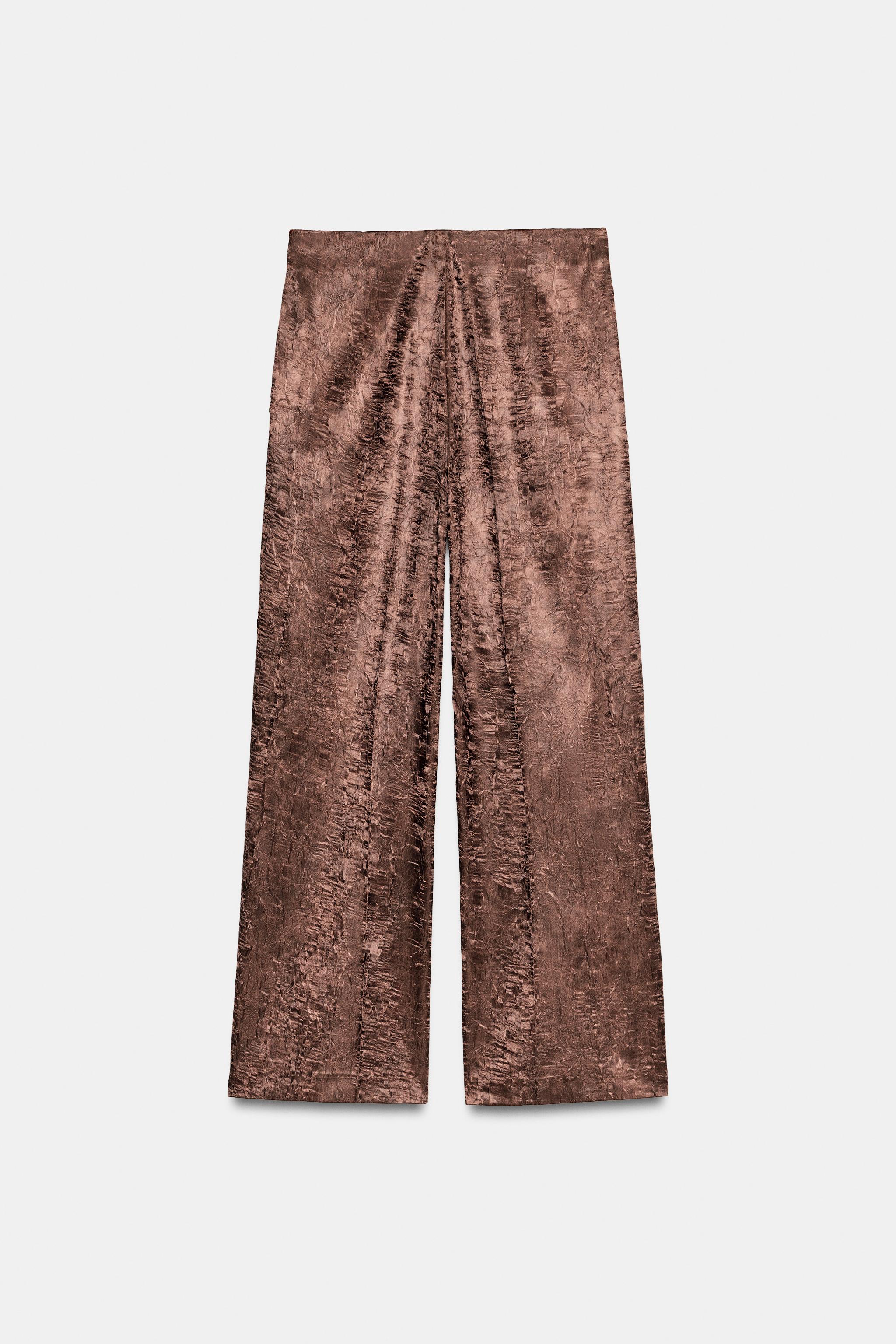 WRINKLE-LOOK CULOTTES