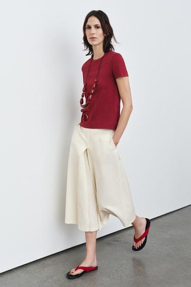 ΚΟΝΤΟΜΑΝΙΚΗ ΜΠΛΟΥΖΑ INTERLOCK - Γκρενά του Zara