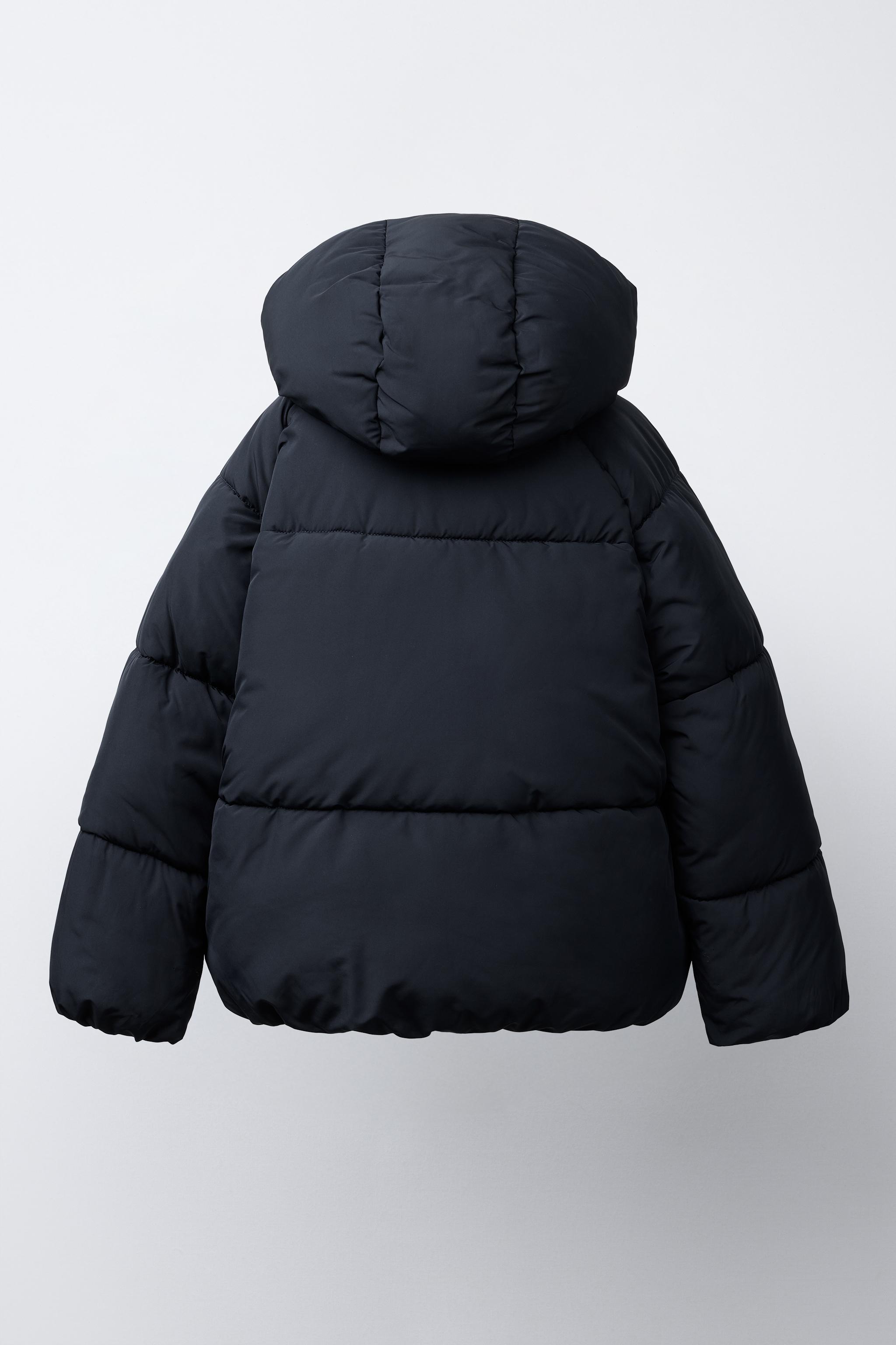 HOODED PADDED JACKET Blue ZARA United Kingdom - Main Image
