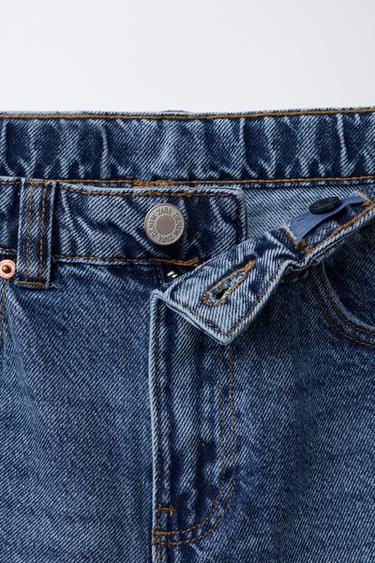 LOOSE FIT JEANS WITH EMBROIDERED HORSE - Mid-blue by Zara - Image 2