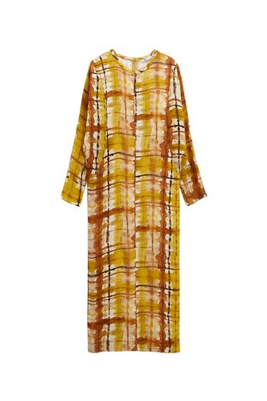 PRINTED MIDI DRESS