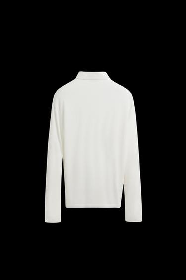 POLOSHIRT VISKOSE-LEINEN - Cremefarben von Zara