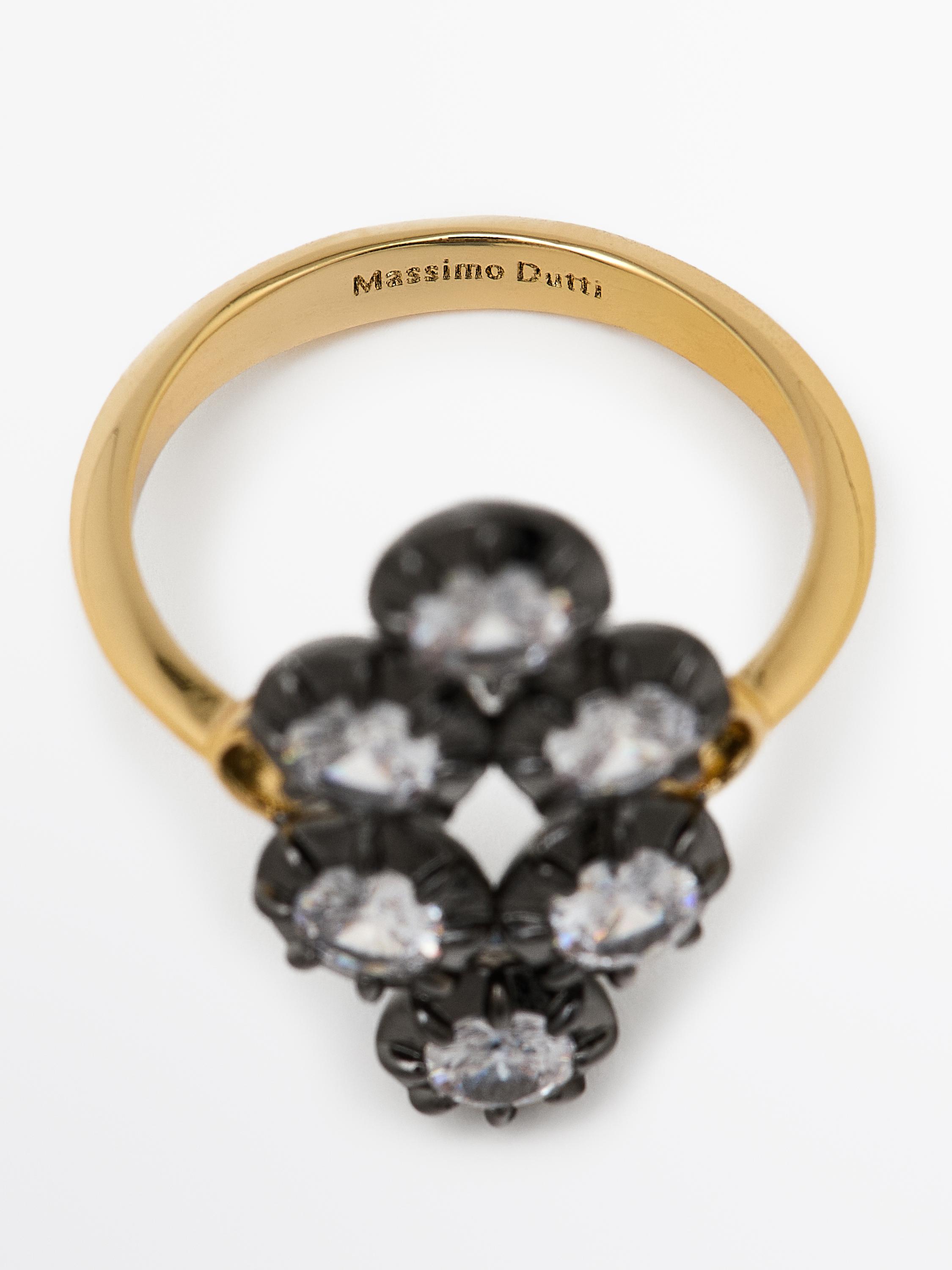 Antique rhinestone ring