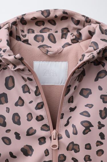 WATER-RESISTANT PRINTED RUBBERISED RAINCOAT - Pink by Zara - Image 5