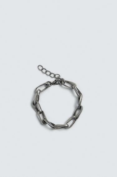 Zara 金屬鏈環手鍊 - 銀色