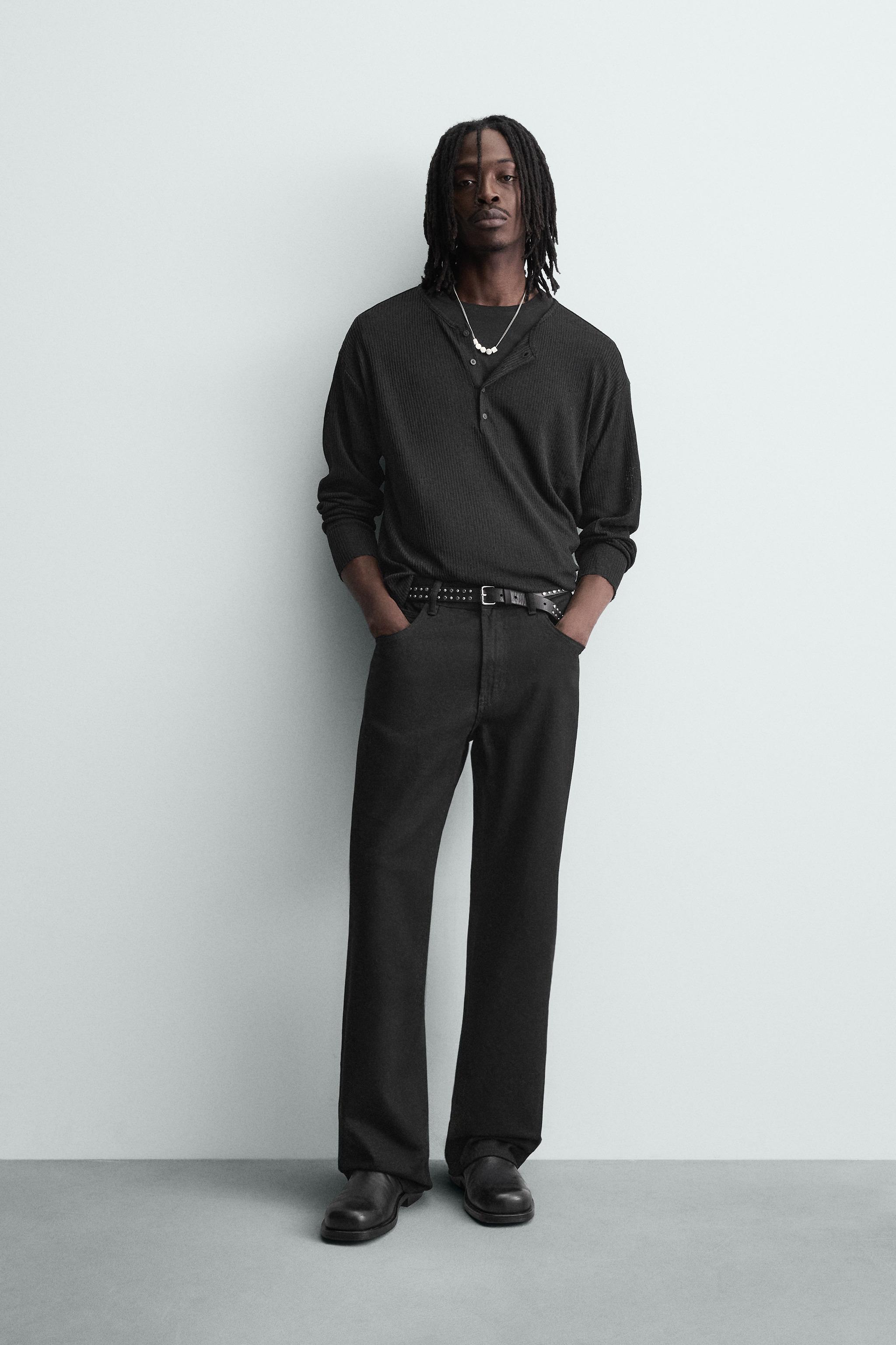 デニムパンツ (ブラック・黒) | メンズ | ZARA 日本