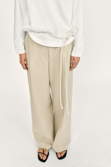 ROUND NECK KNIT JUMPER - White by Zara - Image 4