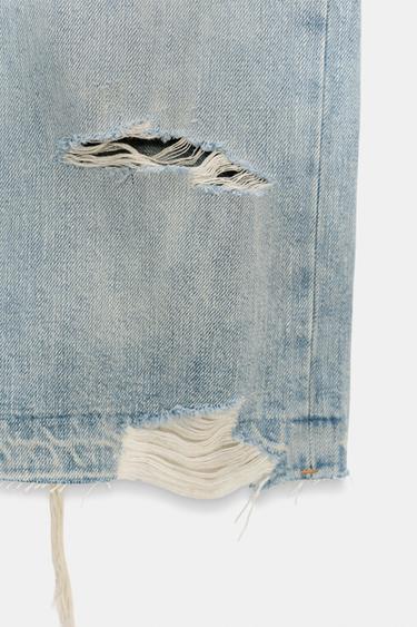 JUPE EN JEAN TRF DÉCHIRURES - Bleu clair de Zara - Image 8