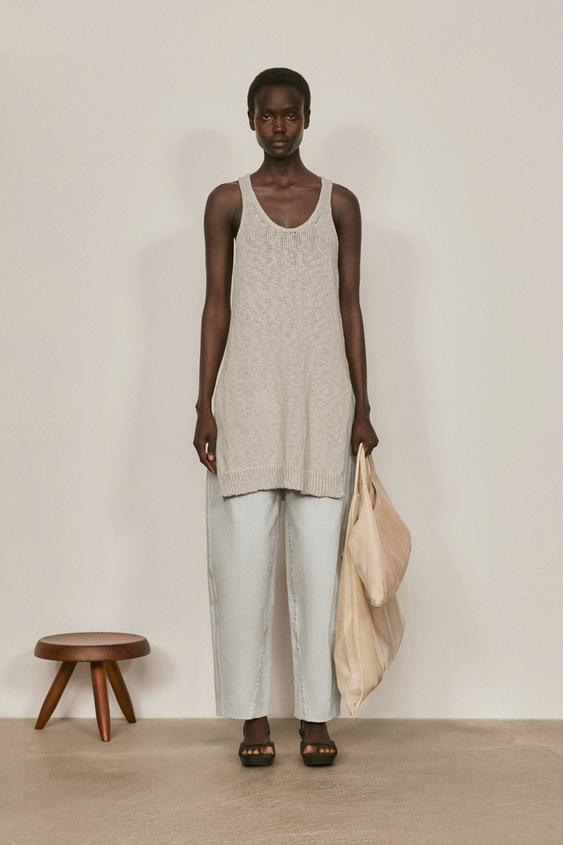 Long top with side vents - LIMITED EDITION from Zara - $220
