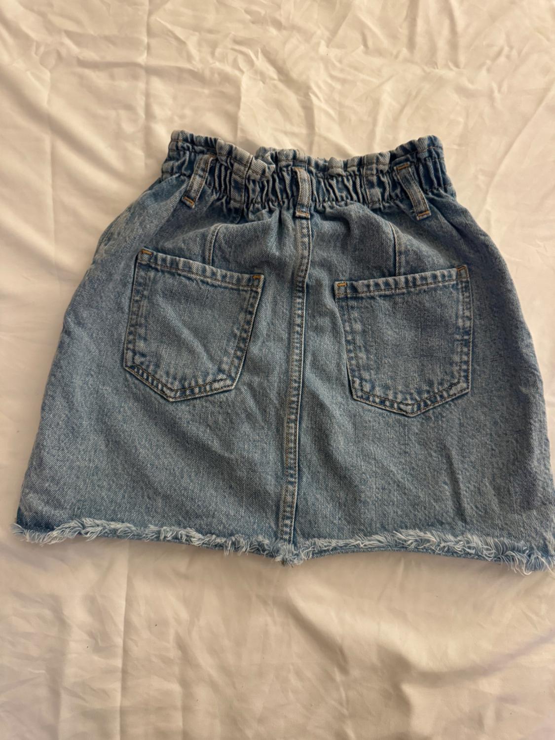 PAPERBAG DENIM SKIRT - Image 2