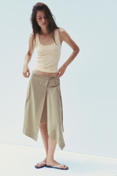 RIBBED STRAPPY TOP - Vanilla by Zara - Image 0