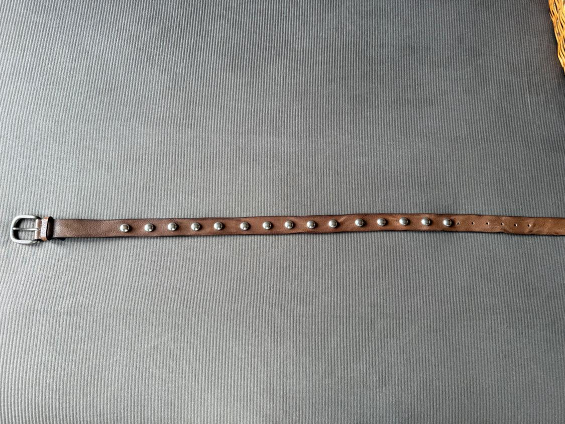 STUDDED LEATHER BELT - Image 2
