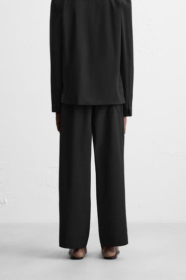 REGULAR FIT SUIT TROUSERS - Black by Zara - Image 2