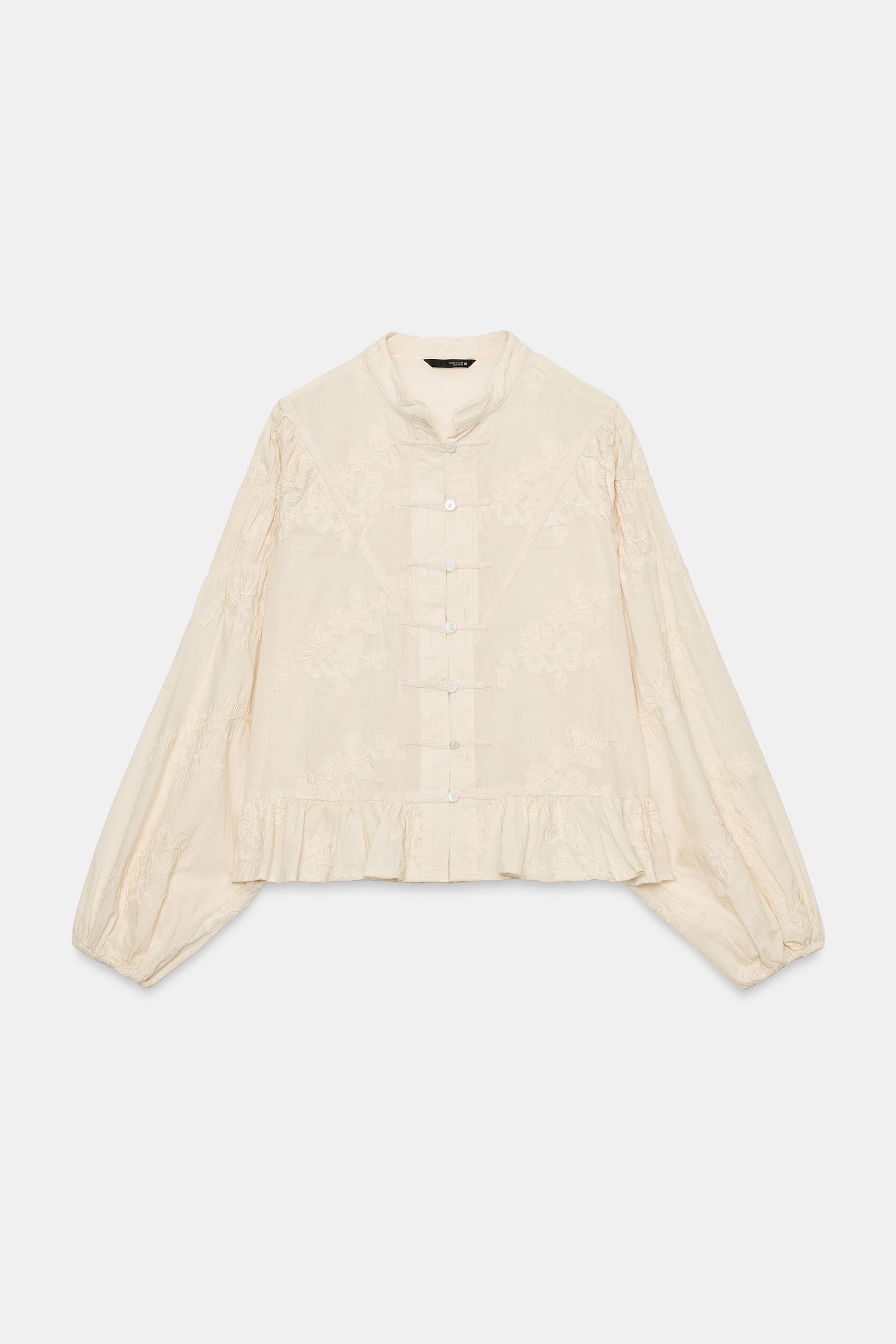 EMBROIDERED FROG FASTENING BLOUSE thumbnail 6