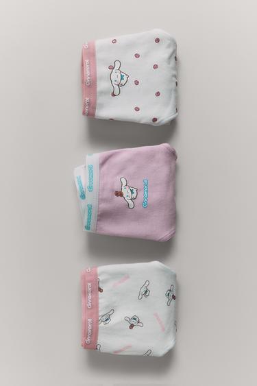 6-14 YEARS/ THREE-PACK OF CINNAMOROLL © SANRIO BRIEFS - Mauve by Zara