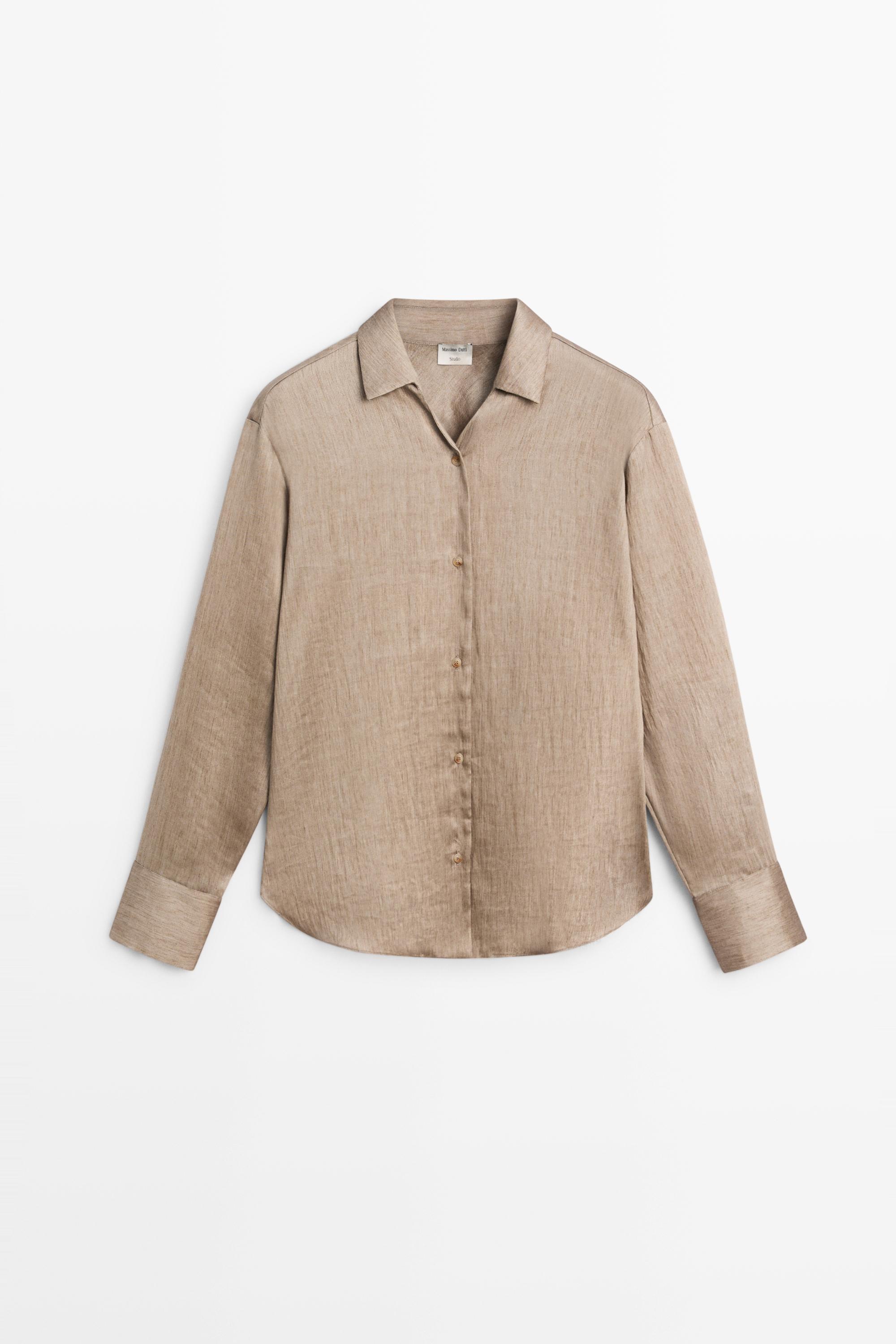 Studio satin flowing shirt