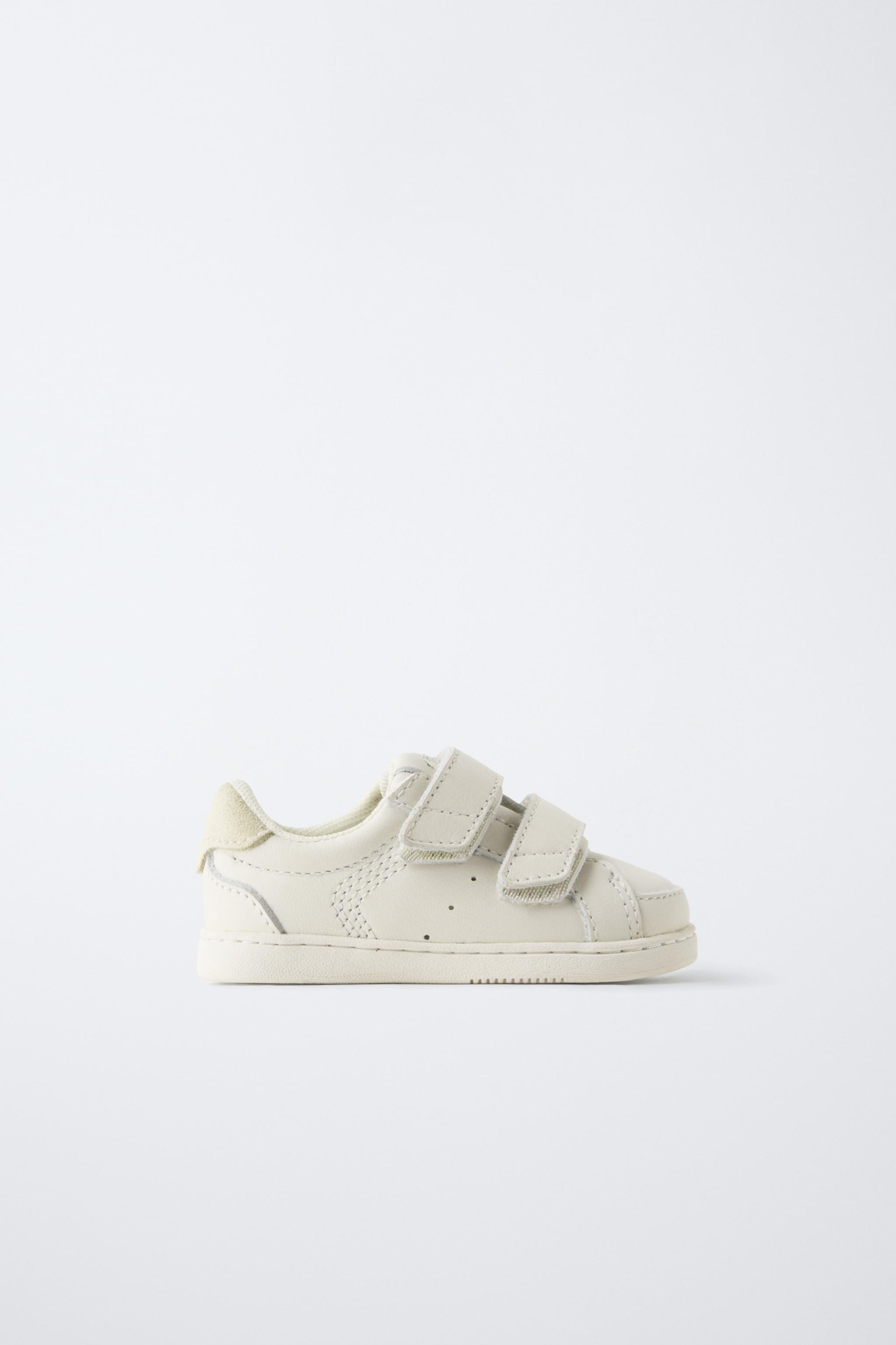 BAREFOOT STRAP LEATHER SNEAKERS — White