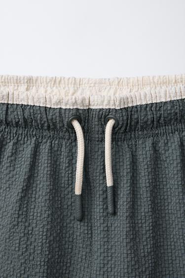 6-14 ANS/ SHORT DE BAIN TEXTURÉ - Vert de Zara - Image 2
