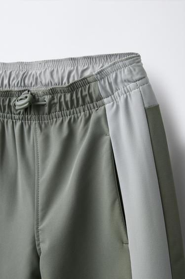 TECHNICAL JOGGER TROUSERS WITH SIDE STRIPE - Light green by Zara - Image 2