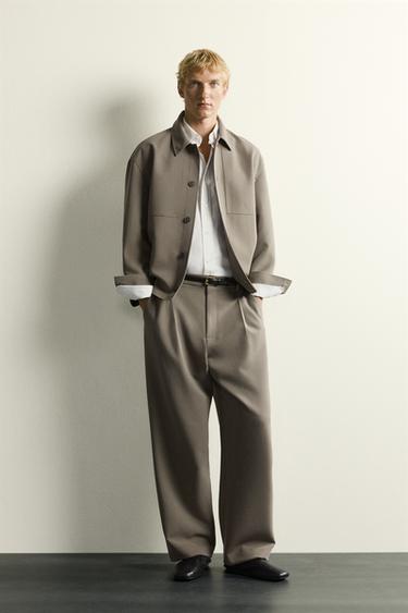 Zaras SKJORTJACKA BOXY FIT - Brunrostad - Bild 0