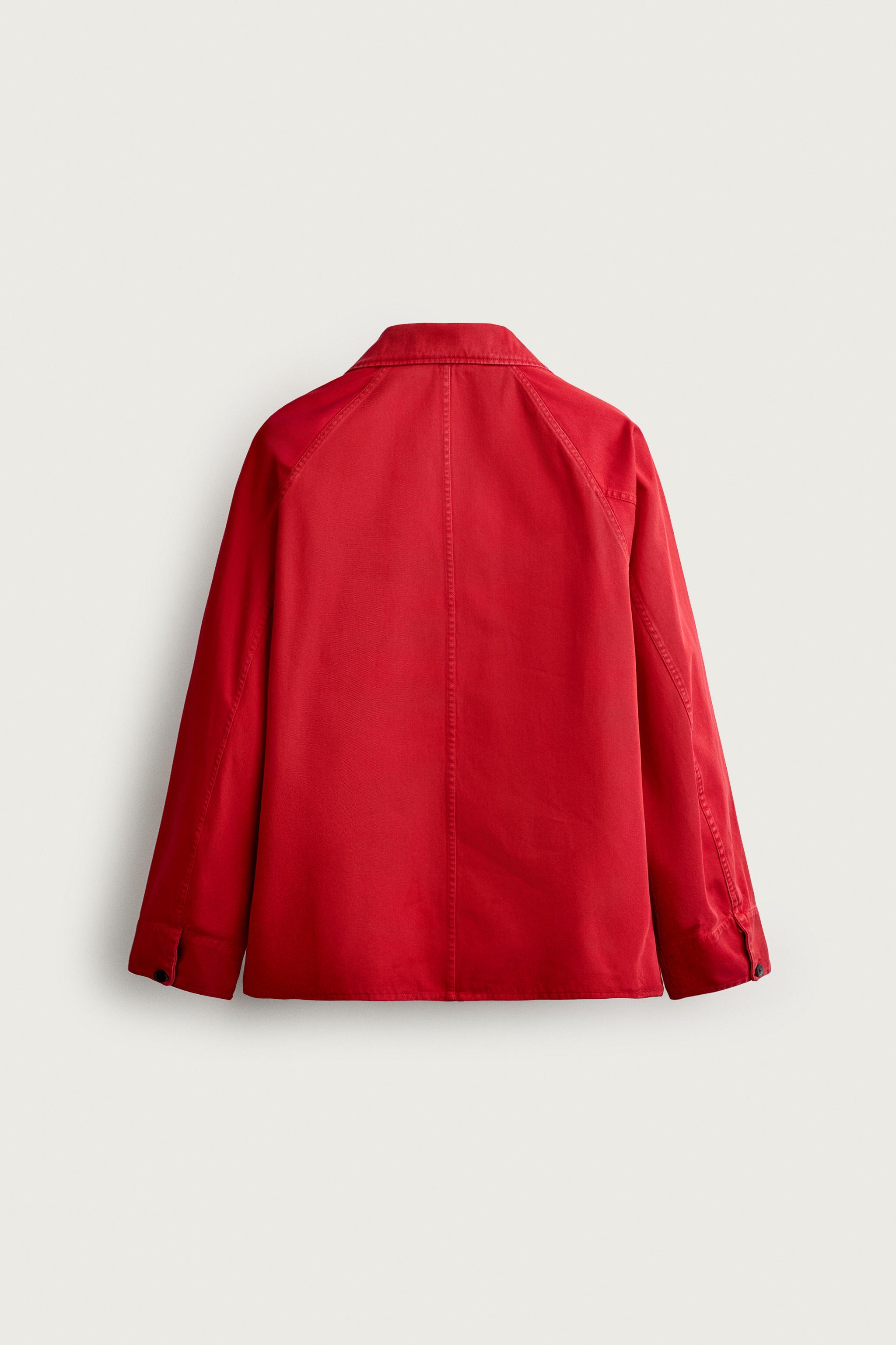 AARON LEVINE X ZARA POCKET OVERSHIRT — Red