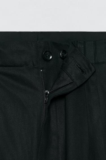 RELAXED FIT CARGO SUIT TROUSERS SOSHIOTSUKI X ZARA - Black by Zara - Image 4