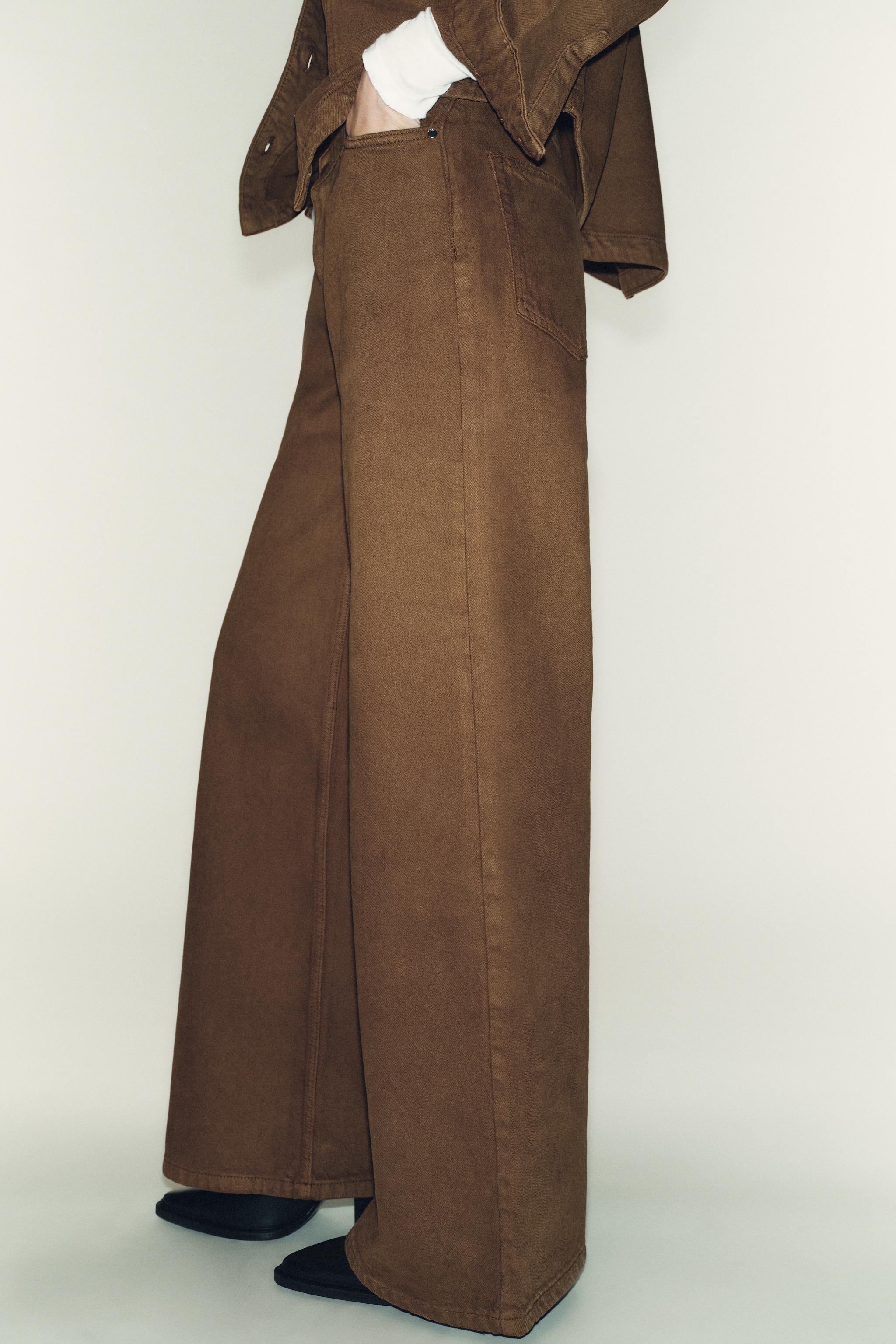 Z1975 WIDE LEG CROSSED HIGH-WAIST JEANS