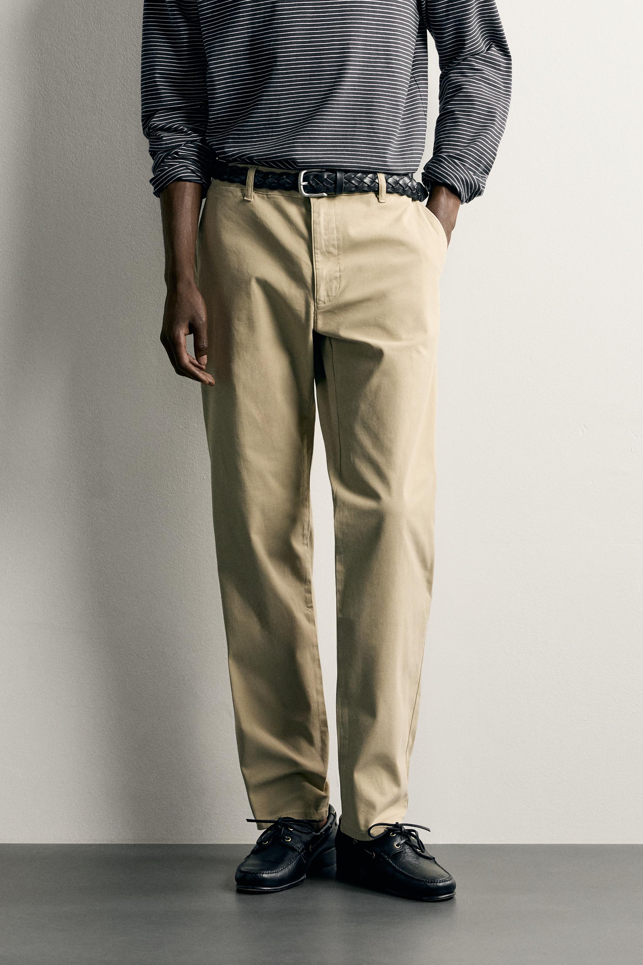 Мужские брюки Zara SLIM FIT CHINO PANTS — фото 2