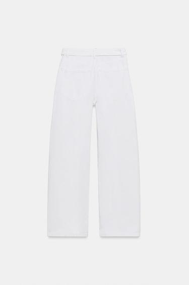 JEAN TAILLE PLIÉE TRF TAILLE NORMALE - Écru de Zara - Image 5