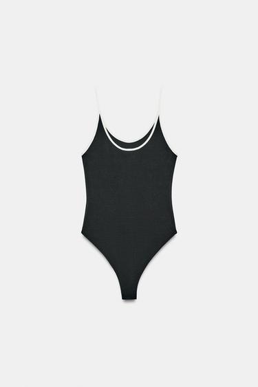 ZA STRAPPY BODYSUIT - Navy blue by Zara - Image 11
